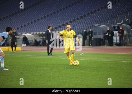 Rome, Italie. 12 décembre 2020. Au Stadio Olimpico de Rome, Vérone a battu Lazio 2-1 pour le 11ème match de la série ITALIENNE A 2020-2021 à Rome, Italie, le 12 décembre 2020. Dans cette photo: Federico Di Marco (photo de Paolo Pizzi/Pacific Press/Sipa USA) crédit: SIPA USA/Alay Live News Banque D'Images