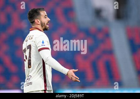 Bologne, Italie. 13 décembre 2020. Bologna, Italie, Stade Dall'Ara, 13 décembre 2020, Leonardo Spinazzola (COMME Roma) pendant le FC de Bologne vs AS Roma - football italien série A match Credit: Ettore Griffoni/LPS/ZUMA Wire/Alamy Live News Banque D'Images