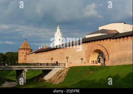 Russie, Rossiya, Oblast de Novgorod, Oblast de Novgorodskaya, Veliky Novgorod, Kremlin, patrimoine mondial de l'UNESCO Banque D'Images