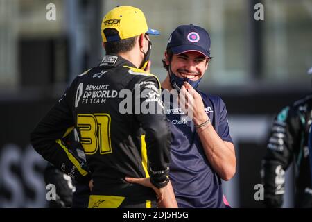 PROMENADE lance (CAN), Racing point F1 RP20, OCON Esteban (fra), Renault F1 Team RS20, portrait pendant la Formule 1 Etihad Airways Grand Prix 2020 d'Abu Dhabi, du 11 au 13 décembre 2020 sur le circuit Yas Marina, à Abu Dhabi - photo Antonin Vincent / DPPI / LM Banque D'Images