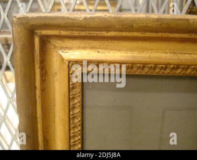 British, cadre néoclassique, Unknown framemaker, début du XIXe siècle, bois et compo, huile originale et dorure d'eau Banque D'Images