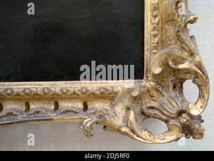 British, cadre rococo, Unknown framemaker, 3e quart du XVIIIe siècle, bois sculpté, doré plus tard sur les dorures d'origine Banque D'Images