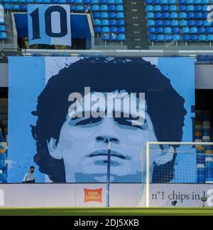 Naples, Campanie, Italie. 13 décembre 2020. Pendant le match de football italien Serie A SSC Napoli vs FC Sampdoria le 13 décembre 2020 au stade Diego Armano Maradona à Naples. Crédit : Fabio Sasso/ZUMA Wire/Alay Live News Banque D'Images