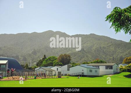 Scolaire de la région de Coromandel, Coromandel Town, péninsule de Coromandel, de la région de Waikato, Nouvelle-Zélande, île du Nord Banque D'Images