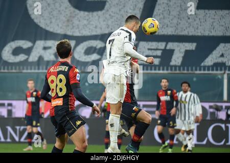 Genova, Italie. 13 décembre 2020. Cristiano Ronaldo (Juventus) au cours de Gênes CFC contre Juventus FC, football italien série A match à Genova, Italie, décembre 13 2020 crédit: Independent photo Agency/Alay Live News Banque D'Images