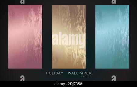 Or foil arrière-plan modèle de scénario pour les cartes à la main, toile - invitations, affiches, cartes. Illustration de Vecteur