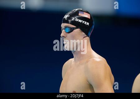 Le Conor Dwyer des États-Unis a remporté la demi-finale des hommes Freestyle de 200 m dans la piscine olympique, Rio, Brésil, le 7 août 2016. Photo de Henri Szwarc/ABACAPRESS.COM Banque D'Images