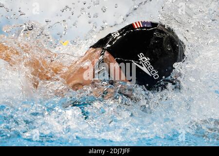 Le Conor Dwyer des États-Unis a remporté la demi-finale des hommes Freestyle de 200 m dans la piscine olympique, Rio, Brésil, le 7 août 2016. Photo de Henri Szwarc/ABACAPRESS.COM Banque D'Images