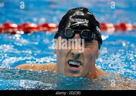 Le Conor Dwyer des États-Unis a remporté la demi-finale des hommes Freestyle de 200 m dans la piscine olympique, Rio, Brésil, le 7 août 2016. Photo de Henri Szwarc/ABACAPRESS.COM Banque D'Images