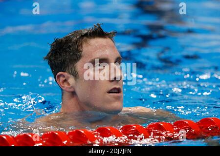 Le Conor Dwyer des États-Unis a remporté la demi-finale des hommes Freestyle de 200 m dans la piscine olympique, Rio, Brésil, le 7 août 2016. Photo de Henri Szwarc/ABACAPRESS.COM Banque D'Images