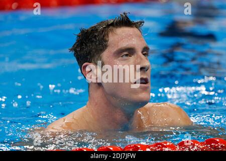 Le Conor Dwyer des États-Unis a remporté la demi-finale des hommes Freestyle de 200 m dans la piscine olympique, Rio, Brésil, le 7 août 2016. Photo de Henri Szwarc/ABACAPRESS.COM Banque D'Images