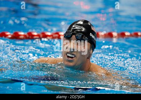 Le Conor Dwyer des États-Unis a remporté la demi-finale des hommes Freestyle de 200 m dans la piscine olympique, Rio, Brésil, le 7 août 2016. Photo de Henri Szwarc/ABACAPRESS.COM Banque D'Images