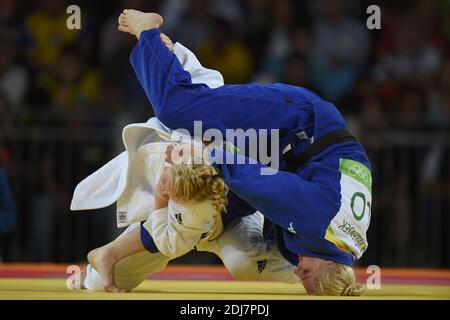 Judo femmes -78kgs à Carioca Arena 2 pendant le jour 6 des Jeux Olympiques de Rio 2016 le 11 août 2016 à Rio de Janeiro, Brésil. Photo de Lionel Hahn/ABACAPRESS.COM Banque D'Images