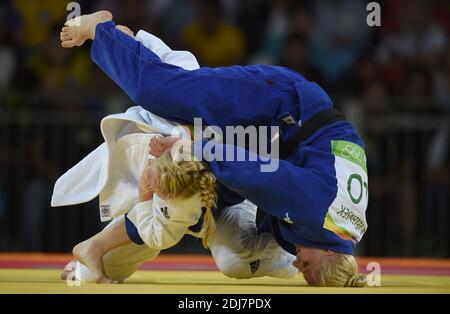 Judo femmes -78kgs à Carioca Arena 2 pendant le jour 6 des Jeux Olympiques de Rio 2016 le 11 août 2016 à Rio de Janeiro, Brésil. Photo de Lionel Hahn/ABACAPRESS.COM Banque D'Images