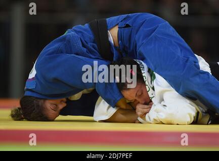 Judo femmes -78kgs à Carioca Arena 2 pendant le jour 6 des Jeux Olympiques de Rio 2016 le 11 août 2016 à Rio de Janeiro, Brésil. Photo de Lionel Hahn/ABACAPRESS.COM Banque D'Images