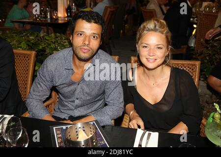 Exclusif - Mabrouk El Mechri et sa femme Virginie Efira assistent à la fête d'ouverture du 9e Festival du film d'Angoulême, à Angoulême, France, le 23 août 2016. Photo de Jerome Domine/ABACAPRESS.COM Banque D'Images