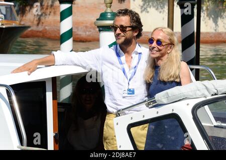 Franca Sozzani et son fils Francesco Carrozzini arrivent à l'Hôtel Excelsior sur le Lido à Venise, Italie dans le cadre du 73e Mostra, Festival International du film de Venise le 02 septembre 2016. Photo d'Aurore Marechal/ABACAPRESS.COM Banque D'Images