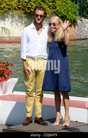 Franca Sozzani et son fils Francesco Carrozzini arrivent à l'Hôtel Excelsior sur le Lido à Venise, Italie dans le cadre du 73e Mostra, Festival International du film de Venise le 02 septembre 2016. Photo d'Aurore Marechal/ABACAPRESS.COM Banque D'Images