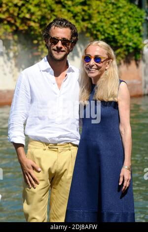 Franca Sozzani et son fils Francesco Carrozzini arrivent à l'Hôtel Excelsior sur le Lido à Venise, Italie dans le cadre du 73e Mostra, Festival International du film de Venise le 02 septembre 2016. Photo d'Aurore Marechal/ABACAPRESS.COM Banque D'Images