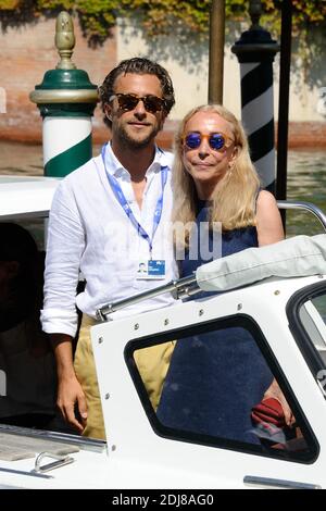 Franca Sozzani et son fils Francesco Carrozzini arrivent à l'Hôtel Excelsior sur le Lido à Venise, Italie dans le cadre du 73e Mostra, Festival International du film de Venise le 02 septembre 2016. Photo d'Aurore Marechal/ABACAPRESS.COM Banque D'Images