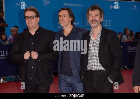 Douglas Kennedy, Emmanuel Mouret, Eric Elmosnino en hommage à James Franco au 42e Festival du film américain de Deauville à Deauville, France le 5 septembre 2016photo Julien Reynaud/APS-Medias/ABACAPRESS.COM Banque D'Images