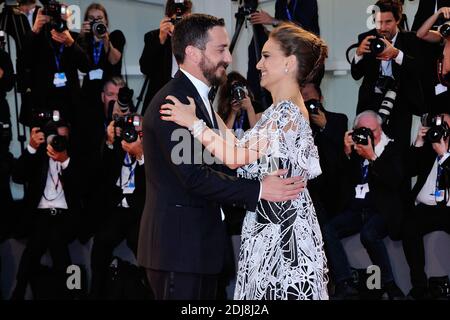 Pablo Larrain et Natalie Portman assistent à la première 'Jackie' sur le Lido à Venise, Italie, dans le cadre du 73e Mostra, Festival International du film de Venise, le 07 septembre 2016. Photo d'Aurore Marechal/ABACAPRESS.COM Banque D'Images