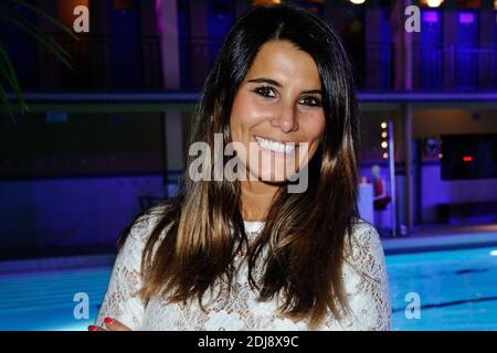 Exclusif. Karine Ferri participe à la fête de la piscine Fitbit à la piscine Molitor (piscine Molitor) à Paris, France, le 13 septembre 2016. Photo d'Aurore Marechal/ABACAPRESS.COM Banque D'Images