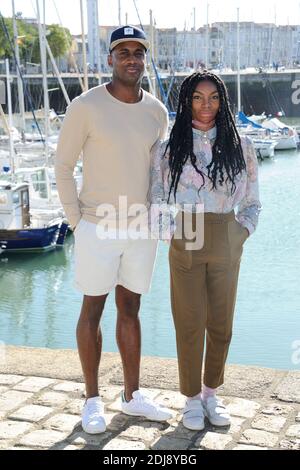 Kirwa Kadiff et Michaela Coel assistent au photocall du film "mastiquer-Gum" les seigneurs du Festival de la Fiction TV 2016 de la Rochelle, a la Rochelle, France le 15 septembre 2016. Photo d'Aurore Marechal/ABACAPRESS.COM Banque D'Images