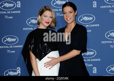 Lea Seydoux et Adele Exarchopoulos participant à la 70e fête anniversaire du Festival de Cannes au Palais des Beaux Arts de Paris, France, le 20 septembre 2016. Photo d'Aurore Marechal/ABACAPRESS.COM Banque D'Images