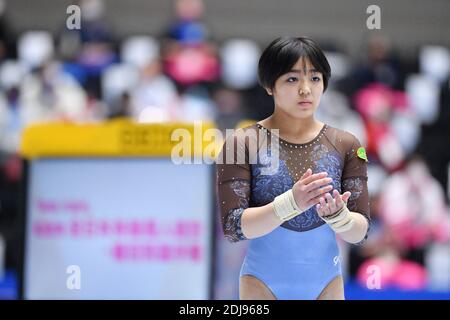 Takasaki Arena, Gunma, Japon. 12 décembre 2020. Kohane Ushioku, 12 DÉCEMBRE 2020 - Gym artistique : la 74e finale du Championnat japonais d'appareils de gymnastique artistique de la voûte féminine à Takasaki Arena, Gunma, Japon. Credit: MATSUO.K/AFLO SPORT/Alay Live News Banque D'Images