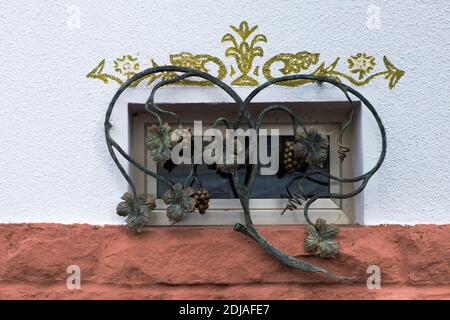 Maison de village typique à Fischbach BEI Dahn, Allemagne Banque D'Images