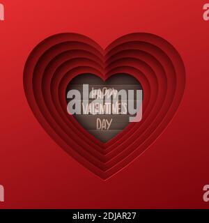 Jour de Saint Valentin résumé fond. Illustration de Vecteur