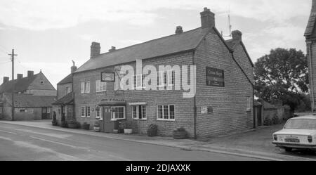 Cross Keys, Lydford sur Fosse, Somerset en 1975, numéro 0695 Banque D'Images