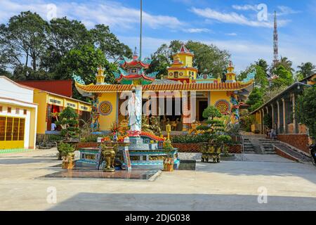 Pagode Sung Hung (Sung Hung Co Tu), rue Tran Hung Dao, ville de Duong Dong, district de Phu Quoc, province de Kien Giang, Vietnam, Asie Banque D'Images