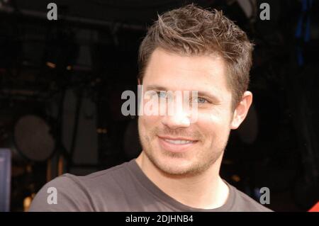 Nick Lachey au prix beaucoup de musique pour beaucoup de choses sur demande dans l'édifice CHUM-City, Toronto, Ontario, Canada. Juin 19 2006 [[kbt]] Banque D'Images