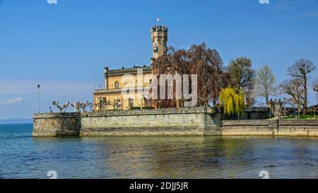 Le Château de Montfort à Langenargen sur le lac de Constance, Bade-Wurtemberg, Allemagne Banque D'Images