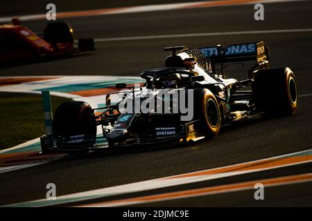 44 HAMILTON Lewis (gbr), Mercedes AMG F1 GP W11 Hybrid EQ Power+, action pendant la Formule 1 Etihad Airways Abu Dhabi Grand P / LM Banque D'Images