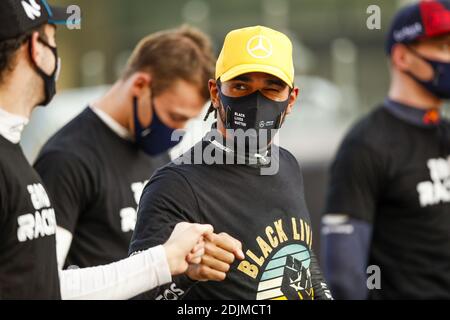 HAMILTON Lewis (gbr), Mercedes AMG F1 GP W11 Hybrid EQ Power+, LATIFI Nicholas (CAN), Williams Racing F1 FW43, portrait pendant / LM Banque D'Images