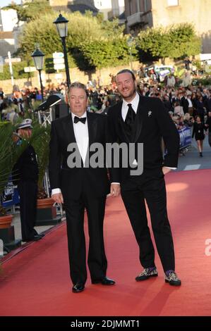 Roger Allam et John Jenks arrivent à la 27e cérémonie de clôture du British film Festival à Dinard, en France, le 1er octobre 2016. Photo par Mireille Ampilhac/ABACAPRESS.COM Banque D'Images