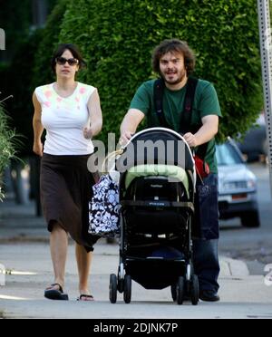 Jack Black with his son Samuel Black at Coldwater Park Los Angeles,  California - 11.10.09 Stock Photo - Alamy