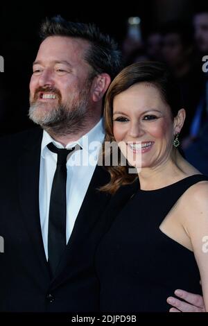 Guy Garvey et Rachael Stirling assistent à la première de leurs meilleurs dans le cadre du BFI London film Festival à Londres, en Angleterre, le 13 octobre 2016. Photo d'Aurore Marechal/ABACAPRESS.COM Banque D'Images