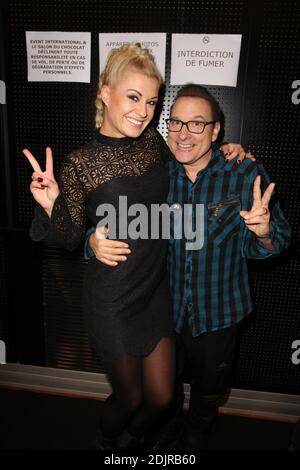 Katrina Patchett et Jean-Marc Genereux Backstage Lors du fichier d?ouverture du 22e salon du chocolat a la porte de Versailles a Paris, France, le 27 octobre 2017. Photo de Jerome Domine/ABACAPRESS.COM Banque D'Images