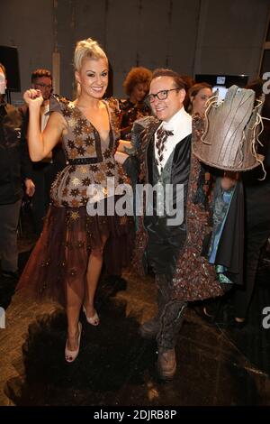 Katrina Patchett et Jean-Marc Genereux Backstage Lors du fichier d?ouverture du 22e salon du chocolat a la porte de Versailles a Paris, France, le 27 octobre 2017. Photo de Jerome Domine/ABACAPRESS.COM Banque D'Images