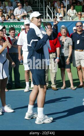 Chris Evert/Raymond James Pro-Celebrity tennis Classic Day 3 assisté par l'ancien président George Bush SR, Gavin Rossdale, Anna Kournikova, Lindsay Davenport, Joe Torre et Chevy Chase. Delray Beach, Floride. 11/05/06 Banque D'Images
