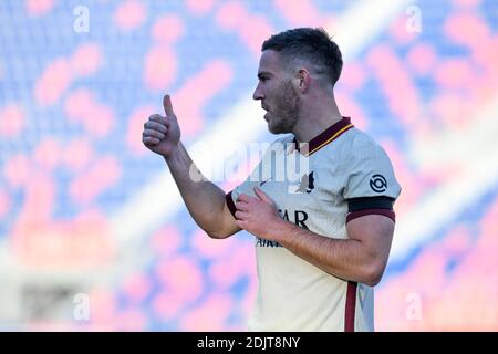 Bologne, Italie. 13 décembre 2020. Bologna, Italie, Stade Dall'Ara, 13 décembre 2020, Jordan Veretout (AS Roma) portrait pendant le FC de Bologne vs AS Roma - football italien série A match Credit: Ettore Griffoni/LPS/ZUMA Wire/Alamy Live News Banque D'Images