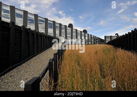 Amérique du Sud, Chili, région de Xll, Patagonie, Puerto Natales, Remota Hotel Banque D'Images