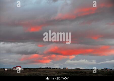 Amérique du Sud, Chili, région de Xll, Patagonie, Puerto Natales, Banque D'Images