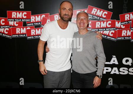 Exclusivité - Didier Deschamps au salon sportif « Team Duga » sur CMR radio, interviewé par Christophe Dugarry, Paris, le 05 décembre 2016. Photo de Jerome Domine/ABACAPRESS.COM Banque D'Images