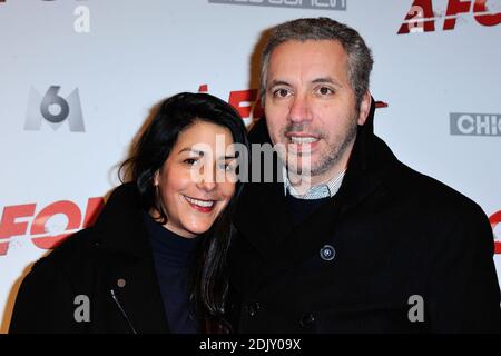 Atmen Keif et sa femme Cindy assistent à la première du film A fond au Gaumont Opéra Capucines a Paris, France le 12 décembre 2016. Photo d'Aurore Marechal/ABACAPRESS.COM Banque D'Images