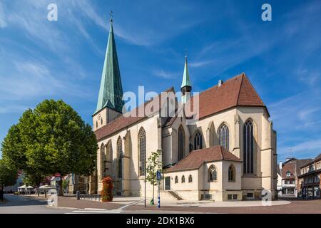 Allemagne, Borken, Parc naturel de l'Ouest de l'Hohe Mark, pays de la Muensterland, Westphalie, Rhénanie-du-Nord-Westphalie, Propsteikirche St. Remigius, Église catholique, Église paroissiale Banque D'Images